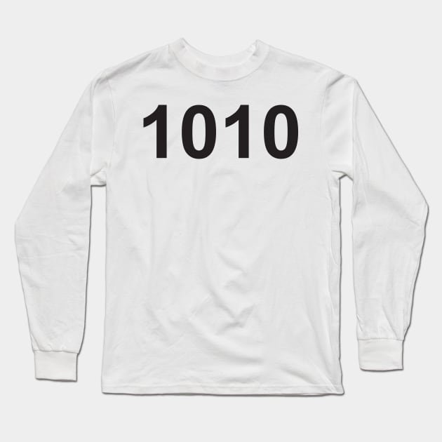 Angel number 1010 Long Sleeve T-Shirt by lawofattraction1111